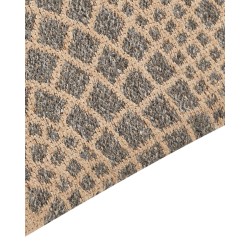 Dywan z juty 160 x 230 cm beżowy z szarym ARIBA