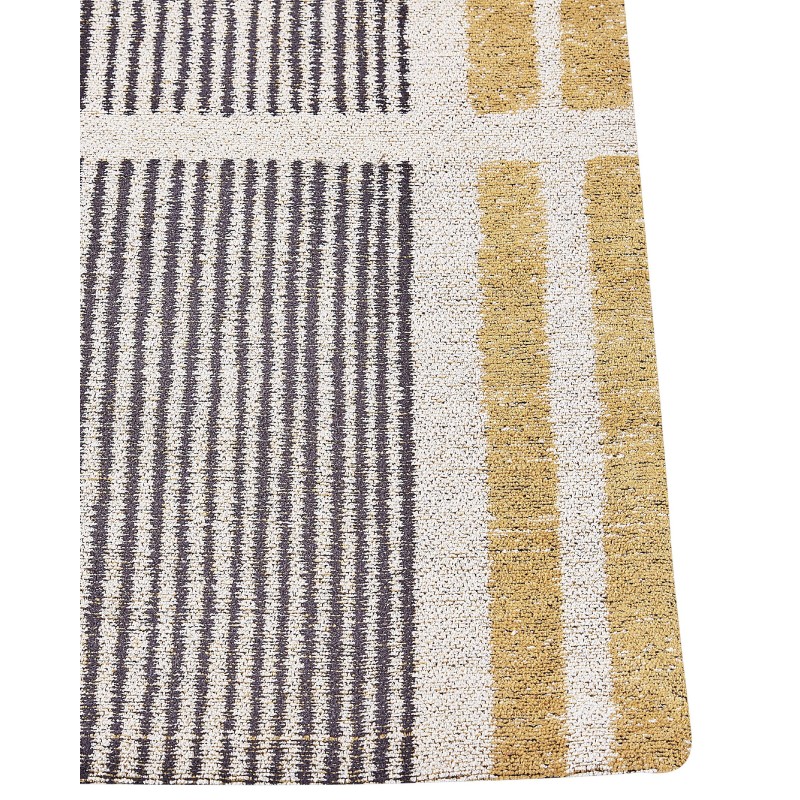 Dywan bawełniany 80 x 150 cm żółto-czarny KATRA