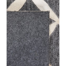 Dywan skórzany 140 x 200 cm szaro-beżowy GENC