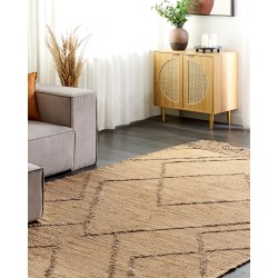 Dywan z juty 200 x 300 cm beżowy HANDERE