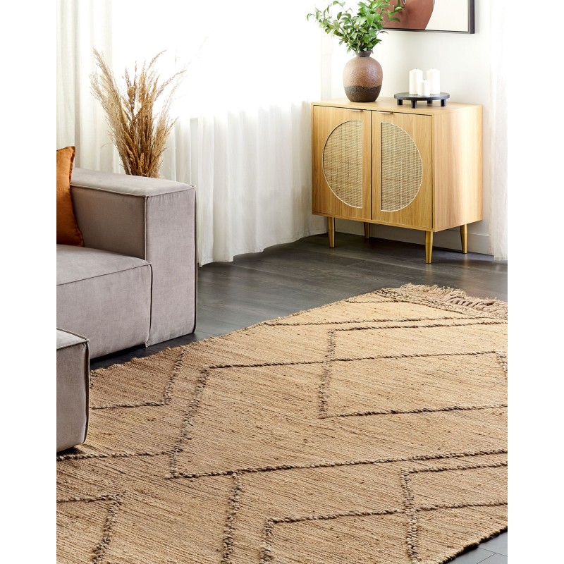 Dywan z juty 200 x 300 cm beżowy HANDERE