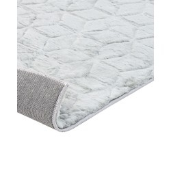 Dywan sztuczne futro królika 160 x 230 cm miętowy szary THATTA