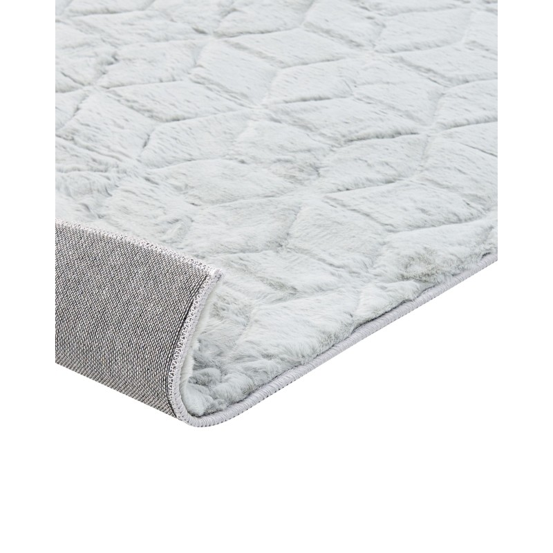 Dywan sztuczne futro królika 160 x 230 cm miętowy szary THATTA