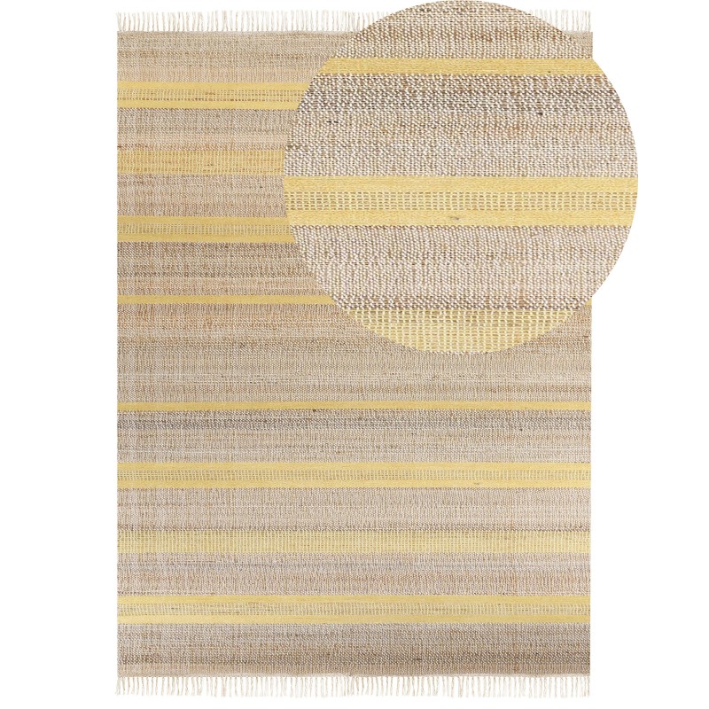 Dywan z juty 160 x 230 cm beżowo-żółty TALPUR