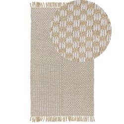 Dywan z juty 80 x 150 cm beżowy ADABAG