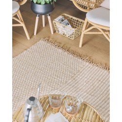 Dywan z juty 80 x 150 cm beżowy ADABAG