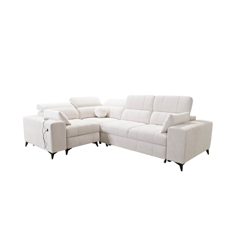 Ecksofa Ballagio II Mix mit Schlaf- und Relaxfunktion | Beste Qualität Flechtwerk, Spring 1116