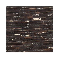 Dywan skórzany 200 x 200 cm brązowy ARTVIN