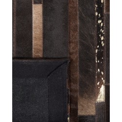 Dywan skórzany 200 x 200 cm brązowy ARTVIN