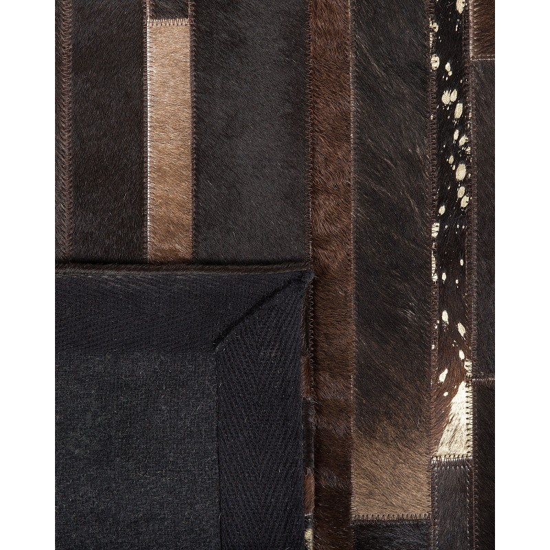 Dywan skórzany 200 x 200 cm brązowy ARTVIN