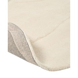 Dywan z wiskozy 160 x 160 cm beżowy GORANO