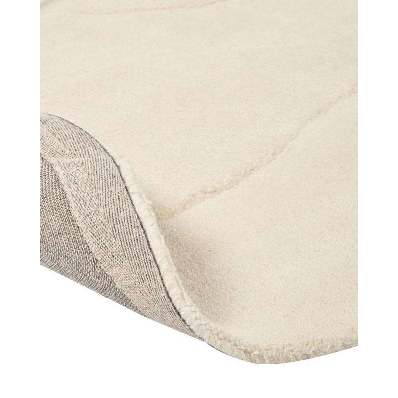 Dywan z wiskozy 160 x 160 cm beżowy GORANO