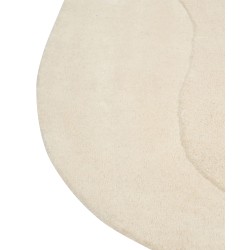 Dywan z wiskozy 160 x 160 cm beżowy GORANO