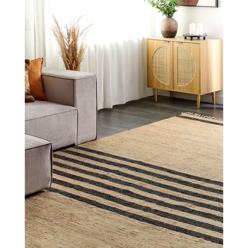 Dywan z juty 300 x 400 cm beżowy ERICEK