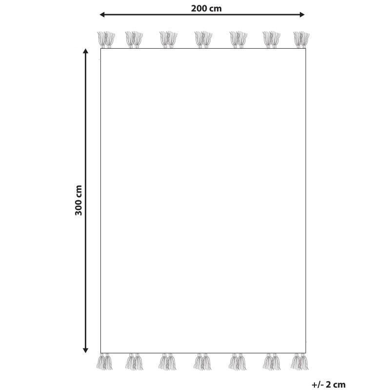 Dywan wełniany kilim 200 x 300 cm wielokolorowy MRGASHAT