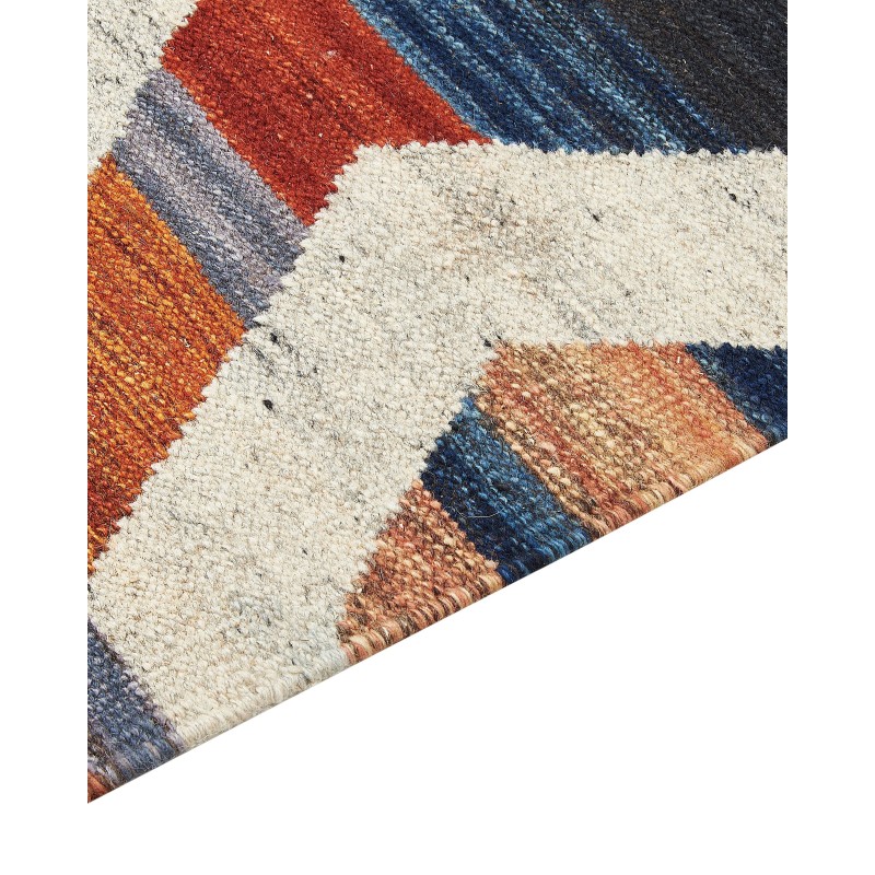 Dywan wełniany kilim 200 x 300 cm wielokolorowy MRGASHAT
