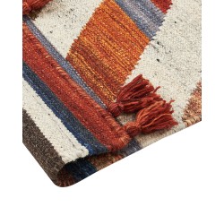 Dywan wełniany kilim 200 x 300 cm wielokolorowy MRGASHAT