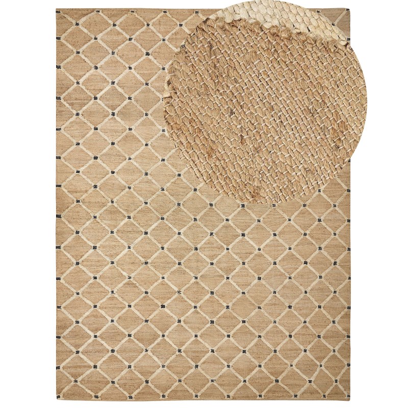 Dywan z juty 300 x 400 cm beżowy KALEKOY