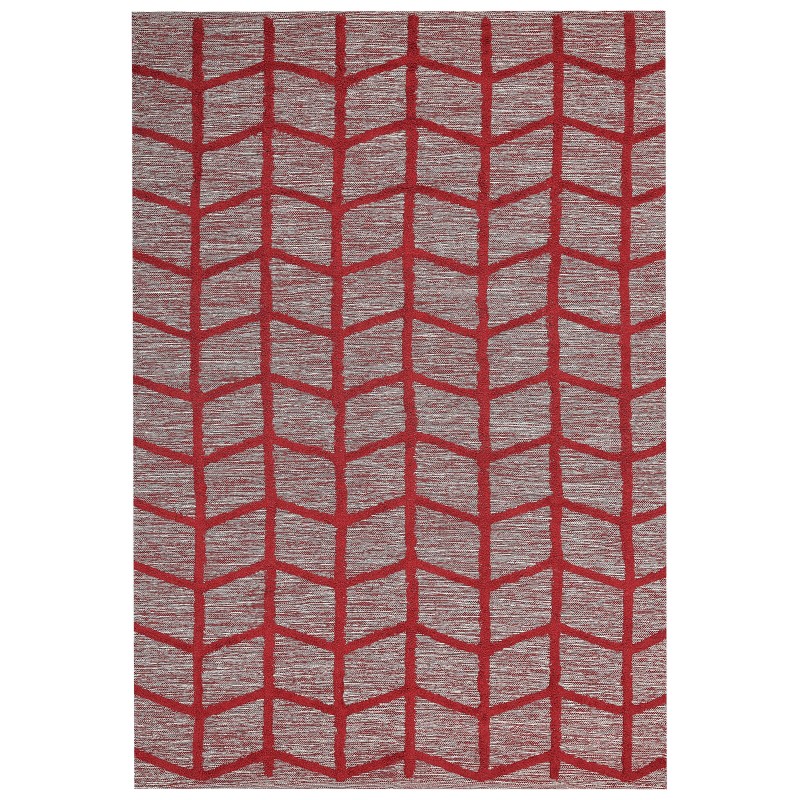 Dywan bawełniany 140 x 200 cm czerwony SIVAS