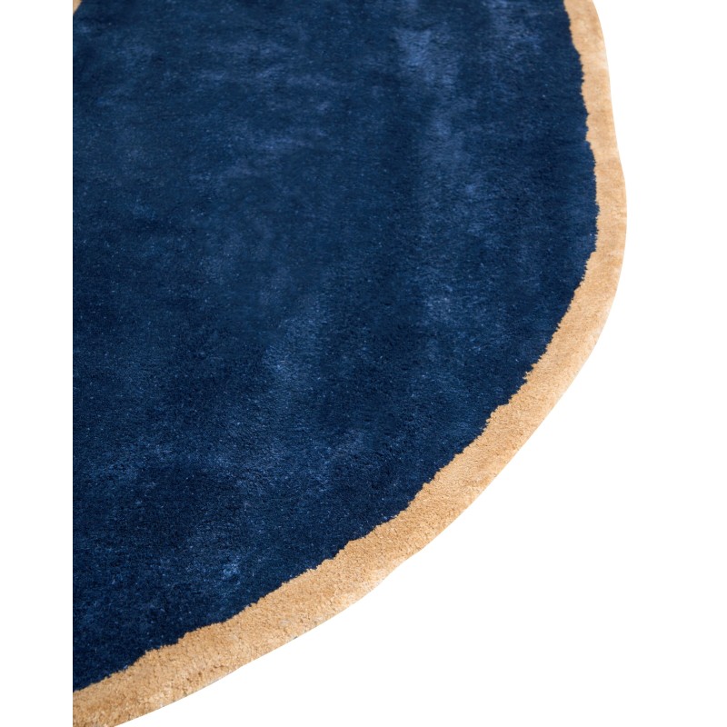 Dywan z wiskozy 200 x 200 cm granatowy KANRACH