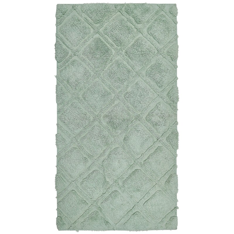 Dywan bawełniany 80 x 150 cm zielony HATAY