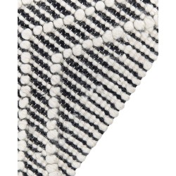 Dywan wełniany 160 x 230 cm czarno-biały SAVUCA