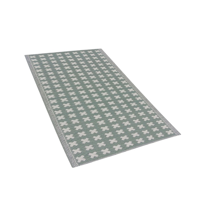 Dywan zewnętrzny 90 x 180 cm zielony ROHTAK