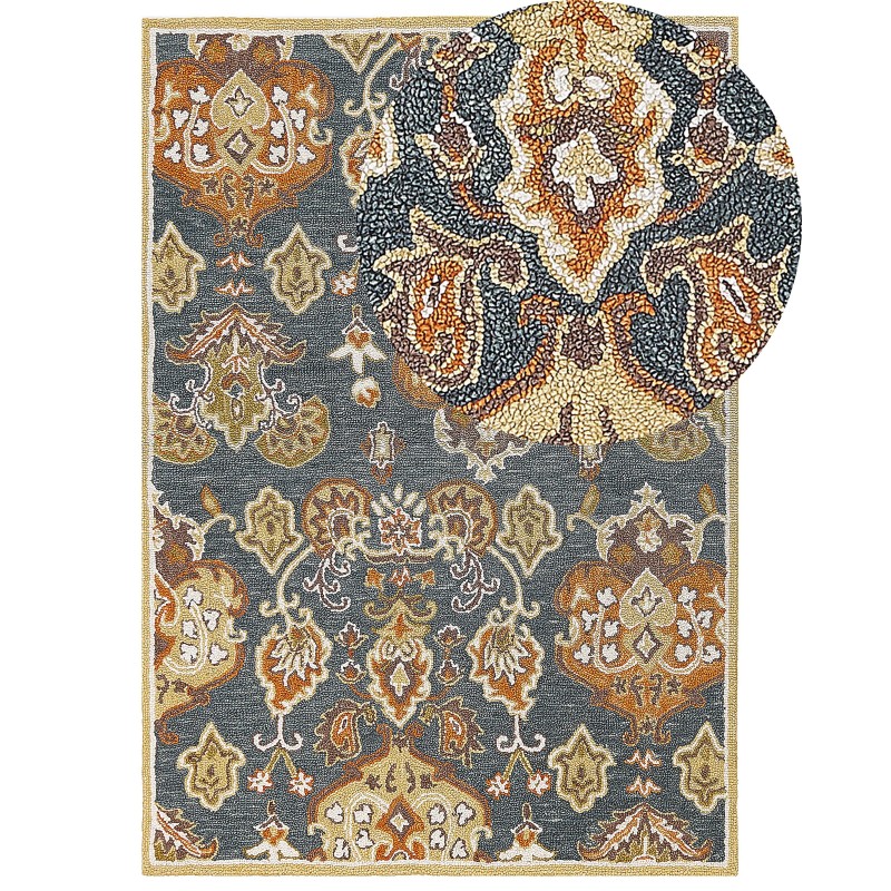 Dywan wełniany 160 x 230 cm wielokolorowy UMURLU