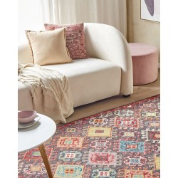 Dywan wełniany 140 x 200 cm wielokolorowy FINIKE