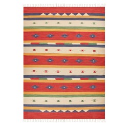 Dywan bawełniany kilim 140 x 200 cm wielokolorowy ALAPARS