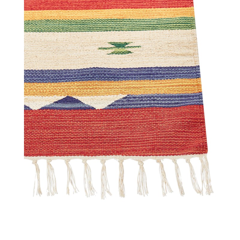 Dywan bawełniany kilim 140 x 200 cm wielokolorowy ALAPARS