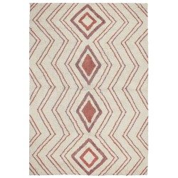 Dywan bawełniany 160 x 230 cm beżowo-różowy KASTAMONU