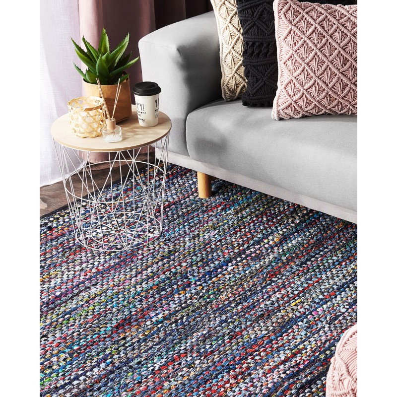 Dywan bawełniany 160 x 230 cm wielokolorowy ALANYA