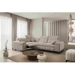 Ecksofa Ballagio II Mix mit Schlaffunktion und Relaxfunktion | Beste Qualität Geflecht, Spring 1110