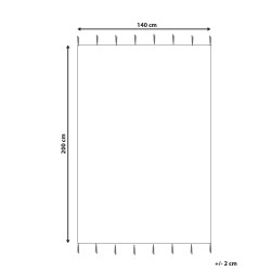 Dywan dziecięcy bawełniany 140 x 200 cm wielokolorowy ALAKOL
