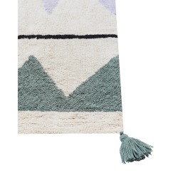 Dywan dziecięcy bawełniany 140 x 200 cm wielokolorowy ALAKOL