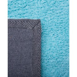 Dywan shaggy 140 x 200 cm niebieski DEMRE