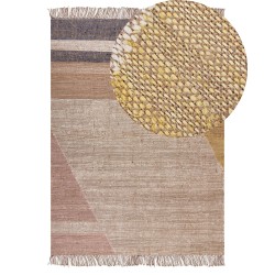 Dywan z juty 140 x 200 cm brązowy SAMLAR