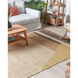 Dywan z juty 140 x 200 cm brązowy SAMLAR