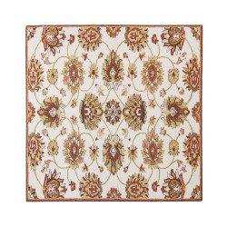 Dywan wełniany 200 x 200 cm beżowo-brązowy EZINE