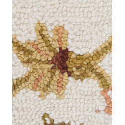 Dywan wełniany 200 x 200 cm beżowo-brązowy EZINE