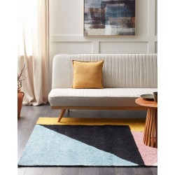 Dywan bawełniany 140 x 200 cm wielokolorowy JALGAON