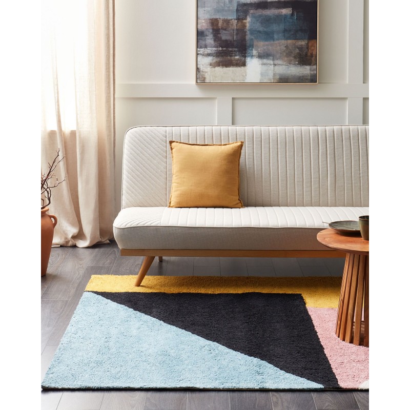 Dywan bawełniany 140 x 200 cm wielokolorowy JALGAON