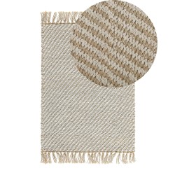 Dywan z juty 50 x 80 beżowy ALADAG