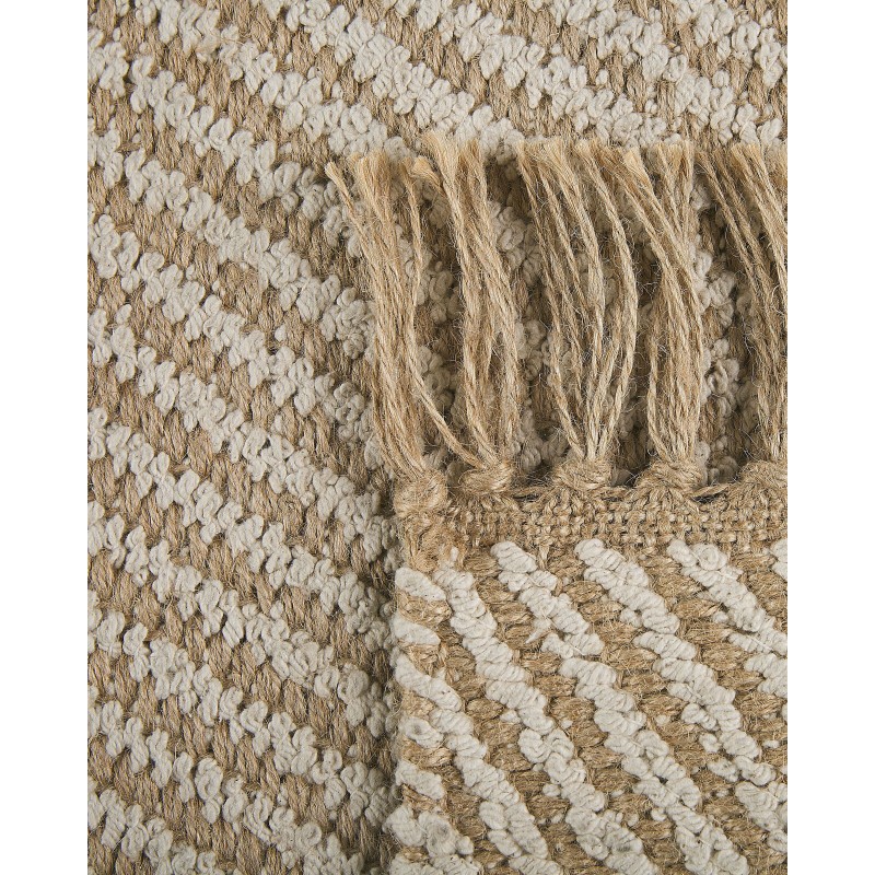 Dywan z juty 50 x 80 beżowy ALADAG