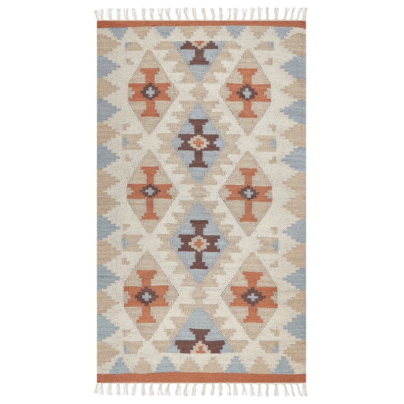 Dywan bawełniany kilim 80 x 150 cm wielokolorowy DILIJAN