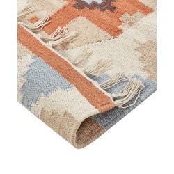 Dywan bawełniany kilim 80 x 150 cm wielokolorowy DILIJAN