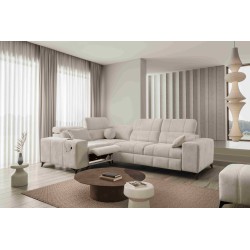 Sofá esquinero Ballagio II Mix con función de cama y relax | Mejor calidad Tejido, Spring 1108