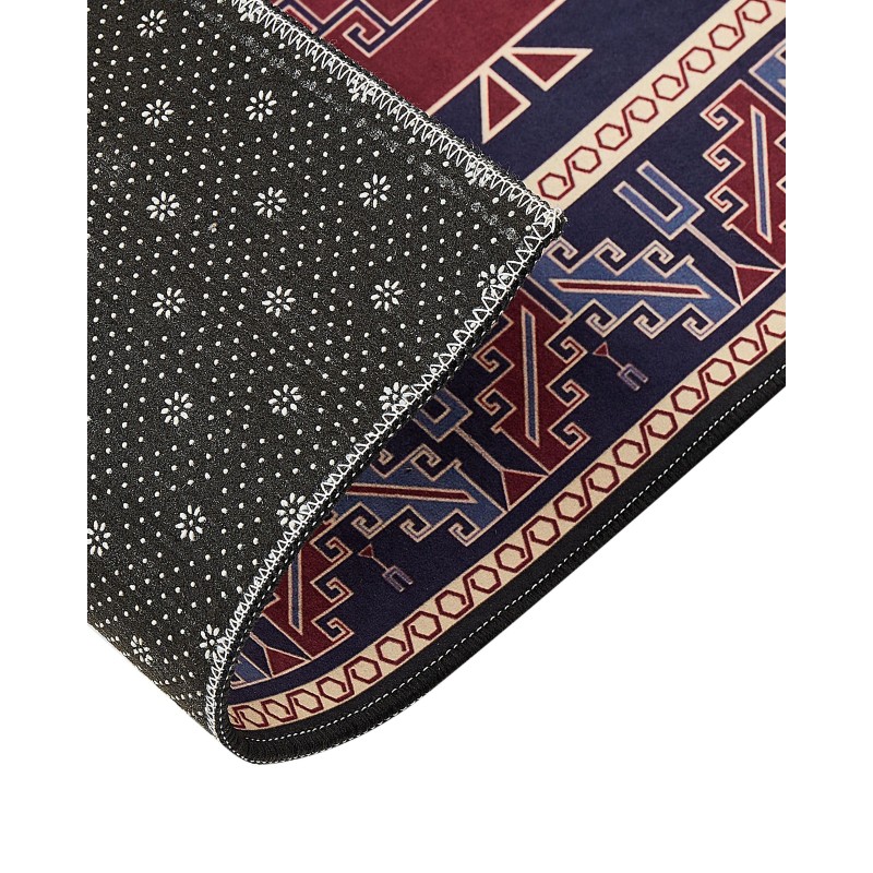 Dywan 80 x 300 cm niebiesko-czerwony KANGAL