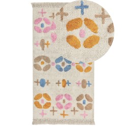 Dywan bawełniany 80 x 150 cm wielokolorowy DARAN